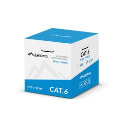 LAN CABLE CAT.6 SFTP 305M SOLID CU GREY CPR + FLUKE PASSED LANBERG