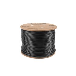 LAN CABLE CAT.6 UTP 305M SOLID OUTDOOR CU BLACK FLUKE PASSED LANBERG