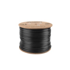 LAN CABLE CAT.6 FTP 305M SOLID OUTDOOR CU BLACK FLUKE PASSED LANBERG