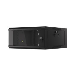 RACK CABINET 19" WALL-MOUNTED 4U 600 FAST ASSEMBLY (FLAT PACK) BLACK LANBERG
