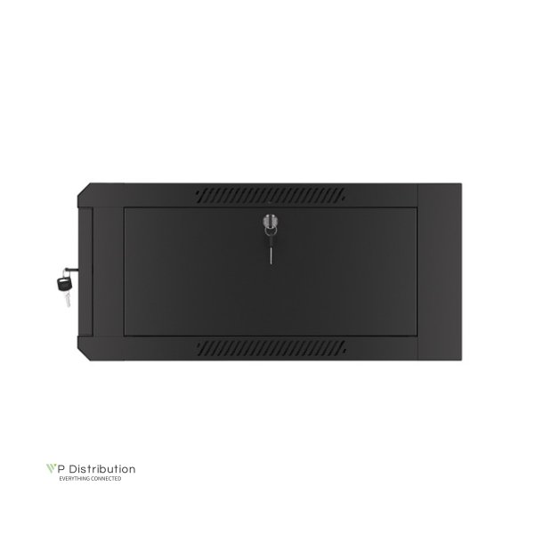 RACK CABINET 19" WALL-MOUNTED 4U 600 FAST ASSEMBLY (FLAT PACK) BLACK LANBERG