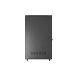 RACK CABINET 19" FREE-STANDING 42U/800X1200 (FLAT PACK) WITH GLASS DOOR BLACK LANBERG