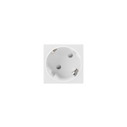 AC WALL SOCKET 230V 45X45 SINGLE SCHUKO TOOL-LESS WHITE LANBERG