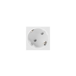 AC WALL SOCKET 230V 45X45 SINGLE SCHUKO TOOL-LESS WHITE LANBERG