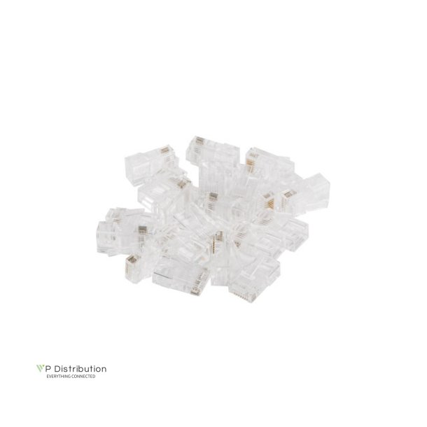 RJ45 CAT.6 UTP PLUG 8P8C PASS THROUGH TYPE (20PCS) LANBERG