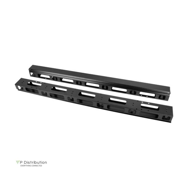 VERTICAL CABLE MANAGEMENT PANEL 27U FOR 19" FREE-STANDING CABINETS 2PCS BLACK LANBERG