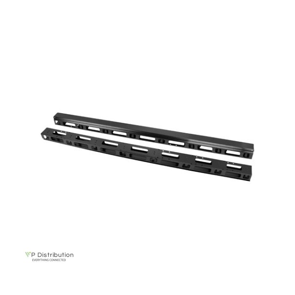 VERTICAL CABLE MANAGEMENT PANEL 37U FOR 19" FREE-STANDING CABINETS 2PCS BLACK LANBERG