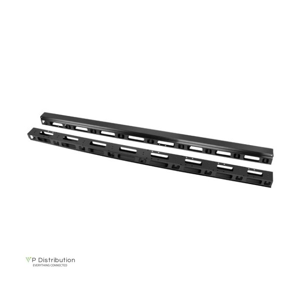 VERTICAL CABLE MANAGEMENT PANEL 42U FOR 19" FREE-STANDING CABINETS 2PCS BLACK LANBERG