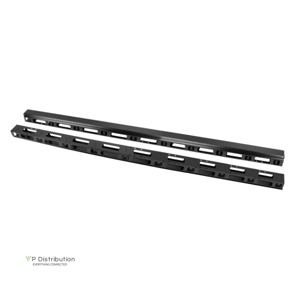 VERTICAL CABLE MANAGEMENT PANEL 47U FOR 19" FREE-STANDING CABINETS 2PCS BLACK LANBERG