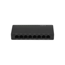 SWITCH LANBERG DSP2-1008-12V 8X 1GB/S UNMANAGED GIGABIT ETHERNET DESKTOP 12V