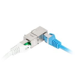 FEED-THRU KEYSTONE CONNECTOR RJ45->RJ45 CAT.5E FTP 90 LANBERG
