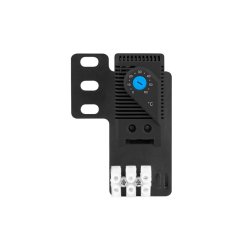 CLOSED-LOOP THERMOSTAT 10A FOR RACK CABINETS WITH 19" EAR AND TERMINAL BLOCK BLACK LANBERG