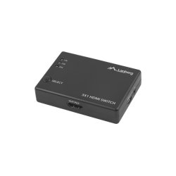 SWITCH VIDEO LANBERG 3X HDMI BLACK + MICRO USB PORT + REMOTE CONTROLLER
