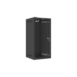 RACK CABINET 10" WALL-MOUNT 12U/280X310 (FLAT PACK) WITH GLASS DOOR BLACK LANBERG