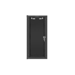 RACK CABINET 10" WALL-MOUNT 12U/280X310 (FLAT PACK) WITH GLASS DOOR BLACK LANBERG