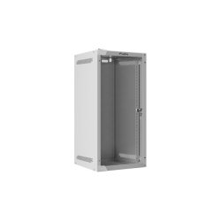 RACK CABINET 10" WALL-MOUNT 12U/280X310 FOR SELF-ASSEMBLY WITH GLASS DOOR GREY LANBERG (FLAT PACK)
