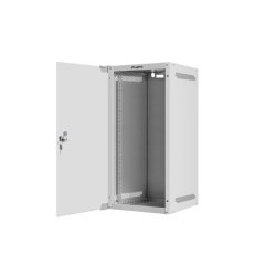 RACK CABINET 10" WALL-MOUNT 12U/280X310 FOR SELF-ASSEMBLY WITH GLASS DOOR GREY LANBERG (FLAT PACK)