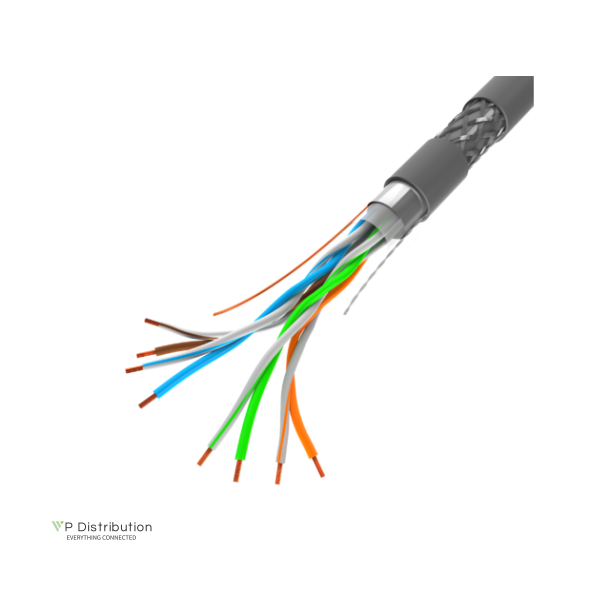 LAN CABLE CAT.5E SFTP 305M SOLID CU CPR + FLUKE PASSED GREY LANBERG