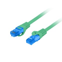 PATCHCORD CAT.6A S/FTP LSZH CCA 0.5M GREEN FLUKE PASSED LANBERG