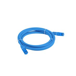 PATCHCORD CAT.6A S/FTP LSZH CCA 1M BLUE FLUKE PASSED LANBERG