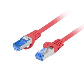 PATCHCORD CAT.6A S/FTP LSZH CCA 1M RED FLUKE PASSED LANBERG