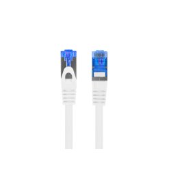 PATCHCORD CAT.6A S/FTP LSZH CCA 1M WHITE FLUKE PASSED LANBERG