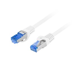 PATCHCORD CAT.6A S/FTP LSZH CCA 2M WHITE FLUKE PASSED LANBERG