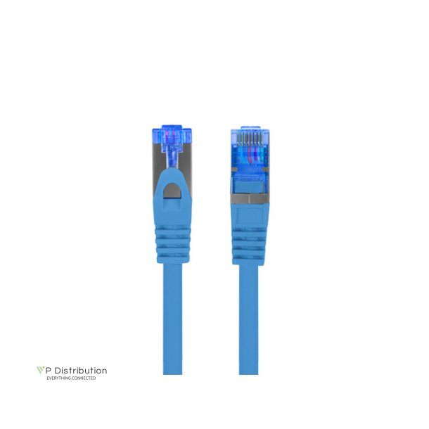 PATCHCORD CAT.6A S/FTP LSZH CCA 10M BLUE FLUKE PASSED LANBERG