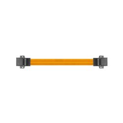 RJ45 INLINE COUPLER SLIM WINDOW CABLE 17CM LANBERG