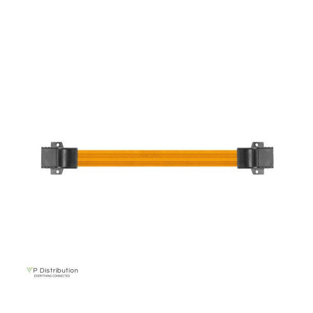 RJ45 INLINE COUPLER SLIM WINDOW CABLE 17CM LANBERG