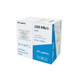 LAN CABLE UTP 305M SOLID CCA YELLOW LANBERG
