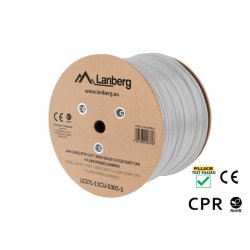 LAN CABLE CAT.7 SFTP 305M SOLID CU LSZH GREY CPR + FLUKE PASSED LANBERG