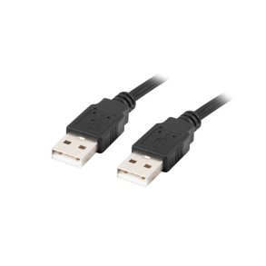 USB-A M/M 2.0 CABLE 1M BLACK LANBERG
