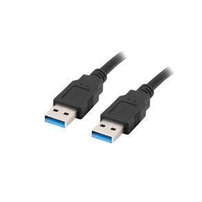 USB-A M/M 3.0 CABLE 1M BLACK LANBERG