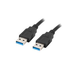 USB-A M/M 3.0 CABLE 0.5M BLACK LANBERG