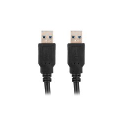 USB-A M/M 3.0 CABLE 0.5M BLACK LANBERG