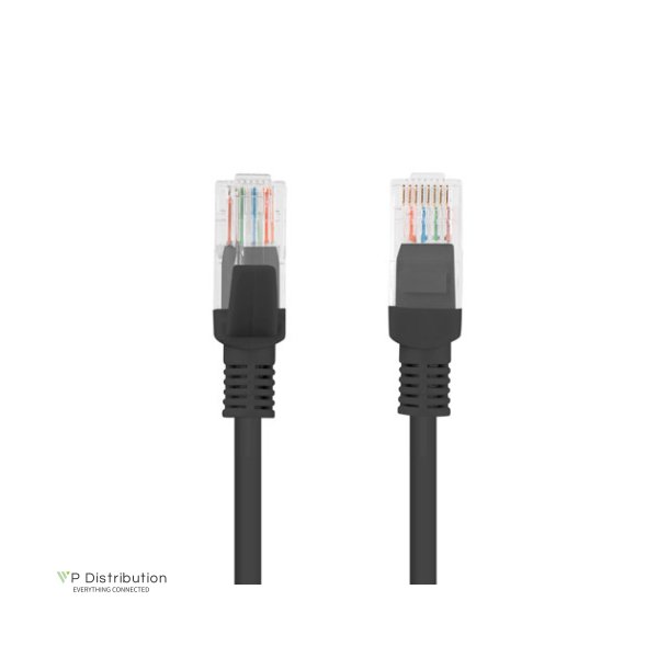 PATCHCORD CAT.5E UTP 30M BLACK FLUKE PASSED LANBERG