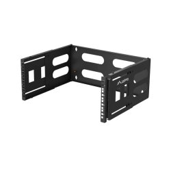 FOLDING BRACKET WALL-MOUNT 19" 4U 497X400/240 BLACK LANBERG