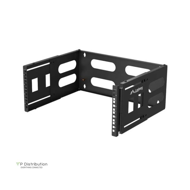 FOLDING BRACKET WALL-MOUNT 19" 4U 497X400/240 BLACK LANBERG