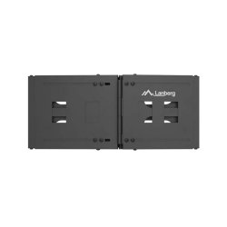 FOLDING BRACKET WALL-MOUNT 19" 4U 497X400/240 BLACK LANBERG