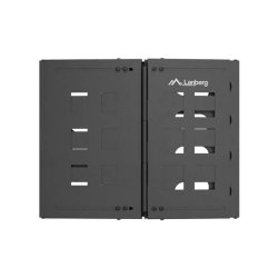 FOLDING BRACKET WALL-MOUNT 19" 8U 497X400/240 BLACK LANBERG