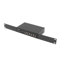 SWITCH LANBERG 4X 100MB POE+/2X 100MB UNMANAGED RACK 10"/19" FAST ETHERNET 60W