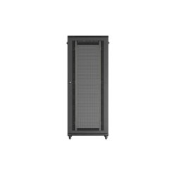 RACK CABINET 19" FREE-STANDING 42U/800X800 (FLAT PACK) WITH MESH DOOR BLACK LANBERG