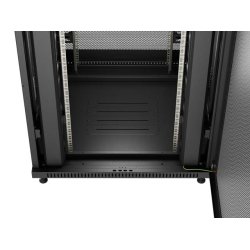 RACK CABINET 19" FREE-STANDING 42U/800X800 (FLAT PACK) WITH MESH DOOR BLACK LANBERG