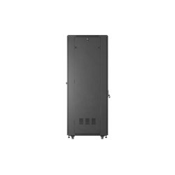 RACK CABINET 19" FREE-STANDING 42U/600X800 (FLAT PACK) WITH MESH DOOR BLACK LANBERG
