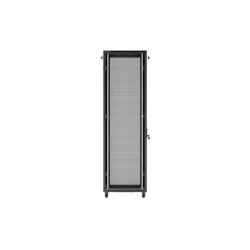 RACK CABINET 19" FREE-STANDING 42U/600X800 (FLAT PACK) WITH MESH DOOR BLACK LANBERG