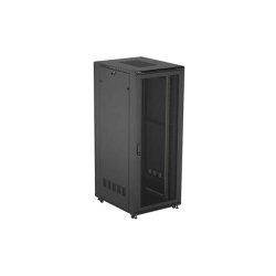 RACK CABINET 19" FREE-STANDING 42U/800X1000 (FLAT PACK) WITH MESH DOOR BLACK LANBERG