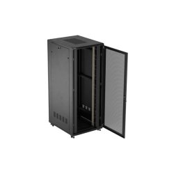RACK CABINET 19" FREE-STANDING 42U/800X1000 (FLAT PACK) WITH MESH DOOR BLACK LANBERG