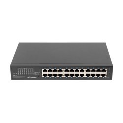 SWITCH LANBERG RSGE-24 24X 1GB UNMANAGED GIGABIT ETHERNET RACK 19"