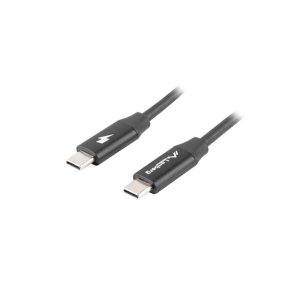 USB-C M/M 2.0 CABLE 0.5M QUICK CHARGE 4.0 BLACK LANBERG